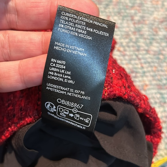 NWT size XL Anthro Square Neck Mini Dress with gorgeous Bow - Picture 16 of 16